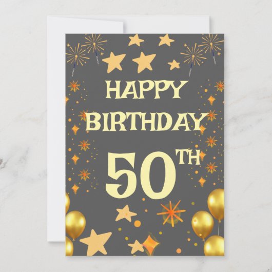 Elegant Floral Geburtstag Gruß Einladung (Vorderseite)