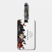 Elegant Floral Gepäckanhänger (Rückseite vertikal)