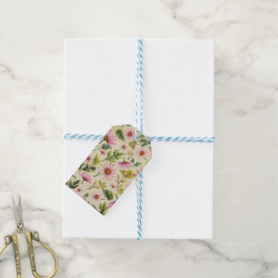 Elegant Floral Geschenkanhänger