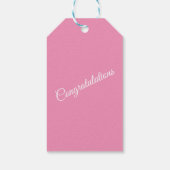 Elegant Floral Geschenkanhänger (Rückseite)