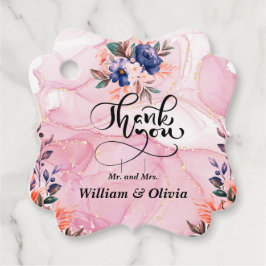 Elegant Floral Geschenkanhänger