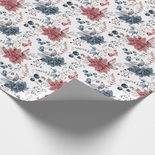 Elegant Floral Geschenkpapier (Ecke)