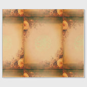 Elegant Floral Geschenkpapier (Flach)