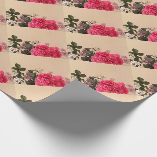 Elegant Floral Geschenkpapier (Ecke)