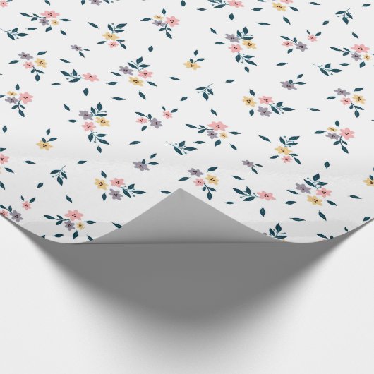 Elegant Floral Geschenkpapier (Ecke)