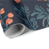 Elegant Floral Geschenkpapier (Rolleneckpunkt)