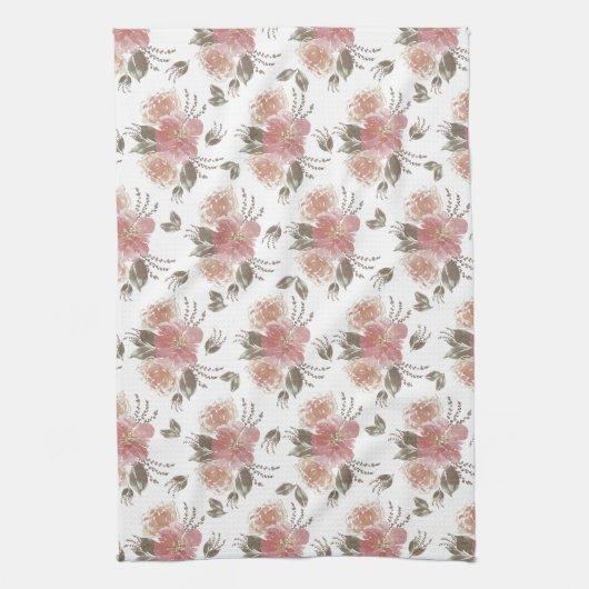 Elegant Floral Geschirrtuch (Vertikal)