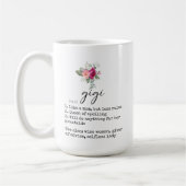 Elegant Floral Gigi Definition 15oz Tasse (Links)