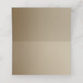 Elegant Floral | Gold Table Platzkarten (Innenseite Aufgefaltet)