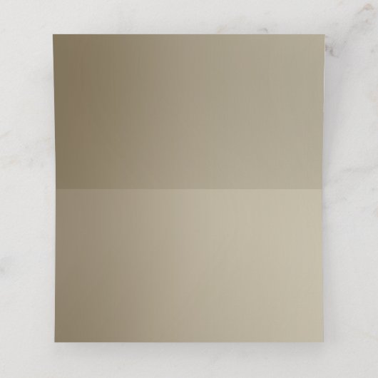 Elegant Floral | Gold Table Platzkarten (Innenseite Aufgefaltet)