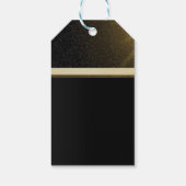 Elegant Floral Graduation Cap Black Thank You Geschenkanhänger (Rückseite)