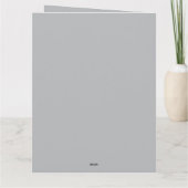 Elegant Floral Graduation Folded Invitation   Karte (Rückseite)