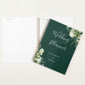 Elegant Floral Greenery Emerald Wedding Planer (Anzeige)