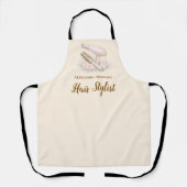 Elegant Floral Hair Stylist Schürze (Vorderseite)