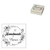 Elegant floral Handmade Gummistempel (Stempel)