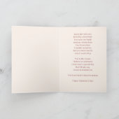 Elegant Floral Happy Valentine’s Day Card Karte (Innenseite)