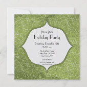 Elegant Floral Holiday Christmas Party Invitation Einladung (Vorderseite)