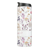 Elegant Floral Hummingbird Beste Mama jemals Thermosbecher (Nach rechts gedreht)
