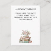 Elegant Floral Ihr Nächstes Kapitel Brautparty  Begleitkarte (Rückseite)