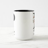 Elegant Floral Initial Custom Mug Gift for New Mom Tasse (Zentrum)