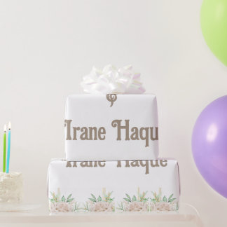 Elegant Floral Islamic Nikah Ceremony Invitation Geschenkpapier