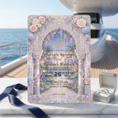 Elegant Floral Islamic Wedding Einladung