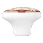 Elegant Floral Kaleidoscope Mandala  Keramikknauf (Seitenansicht)