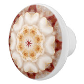 Elegant Floral Kaleidoscope Mandala  Keramikknauf (Rechts)