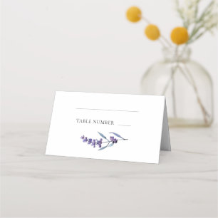 Elegant Floral Lavender Platzkarte