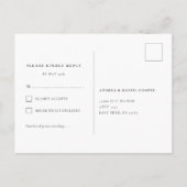 Elegant Floral Lavender UAWG Postkarte (Rückseite)