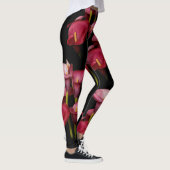 Elegant Floral Lila Calla Lilies Leggings (Rechts)