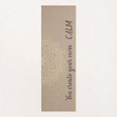 Elegant floral Mandala - Sie schaffen Ihre eigene  Yogamatte (Vorderseite)