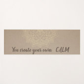 Elegant floral Mandala - Sie schaffen Ihre eigene  Yogamatte (Vorderseite (Horizontal))