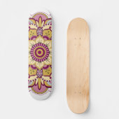 Elegant Floral Mandala Skateboard (Vorderseite)