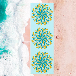 Elegant Floral Mandala Yoga Mat Yogamatte