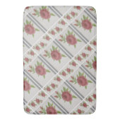 Elegant Floral Mat Badematte (Vorderseite Vertikal)