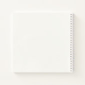 Elegant Floral Merry Christmas | Notebook Notizblock (Rückseite)