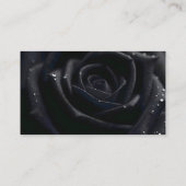 Elegant Floral Midnight Rose QR Code Wedding RSVP Begleitkarte (Rückseite)