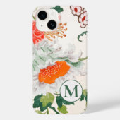 Elegant Floral Monogram Case-Mate iPhone Hülle (Rückseite)
