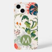 Elegant Floral Monogram Case-Mate iPhone Hülle (Rückseite)