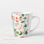 Elegant Floral Monogram Milchtasse (Rechts)
