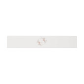 Elegant Floral Monogram Wedding Belly Band (Flach)