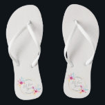 Elegant Floral Mr & Mrs Wedding| Flip Flops Badesandalen<br><div class="desc">Für weitere Anpassungen klicken Sie bitte auf die Schaltfläche "Anpassen" und verwenden Sie unser Designwerkzeug, um diese Vorlage zu ändern. Wenn die Optionen verfügbar sind, können Sie Text und Bild ändern, indem Sie einfach auf "Text oder Bild hier bearbeiten/entfernen" klicken und Ihre eigenen hinzufügen. Wenn Sie möchten, dass dieses Design...</div>