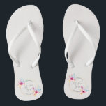 Elegant Floral Mr & Mrs Wedding| Flip Flops Badesandalen<br><div class="desc">Für weitere Anpassungen klicken Sie bitte auf die Schaltfläche "Anpassen" und verwenden Sie unser Designwerkzeug, um diese Vorlage zu ändern. Wenn die Optionen verfügbar sind, können Sie Text und Bild ändern, indem Sie einfach auf "Text oder Bild hier bearbeiten/entfernen" klicken und Ihre eigenen hinzufügen. Wenn Sie möchten, dass dieses Design...</div>