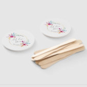 Elegant Floral Mr & Mrs Wedding | Handfächer (Non-assembled)