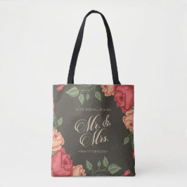 Elegant Floral Mr. & Mrs. Wedding | Tasche