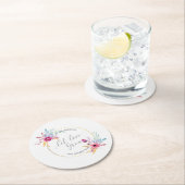 Elegant Floral Mr & Mrs Wedding| Untersetzer von P (Vor Ort)