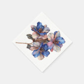 Elegant Floral Napkins Serviette (Ecke)
