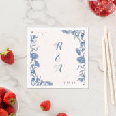 Elegant Floral Napkins Serviette (Beispiel)