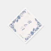 Elegant Floral Napkins Serviette (Ecke)